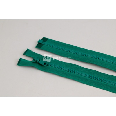 de-park Zip YKK - 65cm - dělitelný - tmavá smaragdová - 626