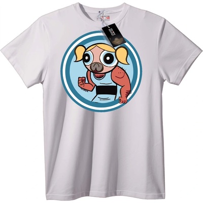 NOONEBRAND Тениска Мускулесто Прасе Карикатура - 2XL, Black