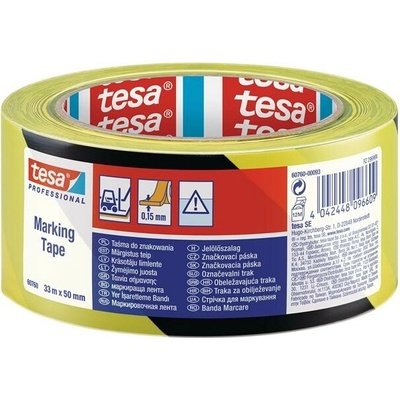 Tesa Vyznačovacia páska 50 mm x 33 m čierna žltá