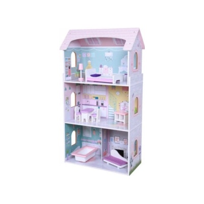 Ecotoys dřevěný třípatrový Jahodová – Sleviste.cz