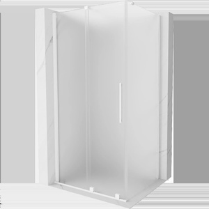 Mexen Velar плъзгаща се душ кабина 100 x 75 cm, матирана, бяла - 871-100-075-31-20 (871-100-075-31-20)