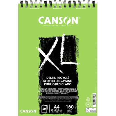 Canson XL Recycled skicák A4 kroužková vazba 160g