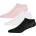 DKNY Womens 3 Pack Trainer Liner Emaline - White/Pink/Blck