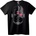 NOONEBRAND Тениска Кибернетично Лице - XL, Black