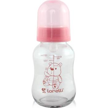 Baby Care Стъклено шише за хранене BABY CARE 120 мл Blush Pink (10200610003)