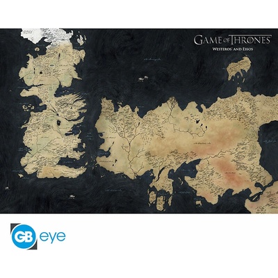 ABYstyle Maxí plakát mapa Westeros a Essos, Hra o trůny (Game of Thrones)