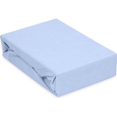 BabyMatex Prostěradlo nepromokavé Jersey světle modré 60x120