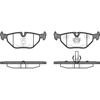 Sada brzdových platničiek kotúčovej brzdy REMSA 0265.40