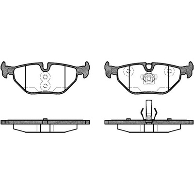 Sada brzdových platničiek kotúčovej brzdy REMSA 0265.40