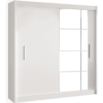 Kondela LOW s posuvnými dverami biela 180x215 cm