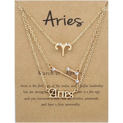HARAHU Комплект колиета зодиакален знак - Овен kp38796 (38796)
