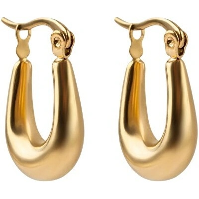 Marc Malone Výrazné oválne náušnice Vyne MCE250298G