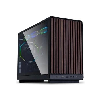 Lian Li A3 TG Wood Edition black