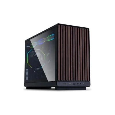 Lian Li A3 TG Wood Edition black