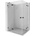 Mexen Lunar Duo душ кабина лява 120 x 70 см, прозрачна, черна - 834-120L-070P-70-00 (834-120L-070P-70-00)