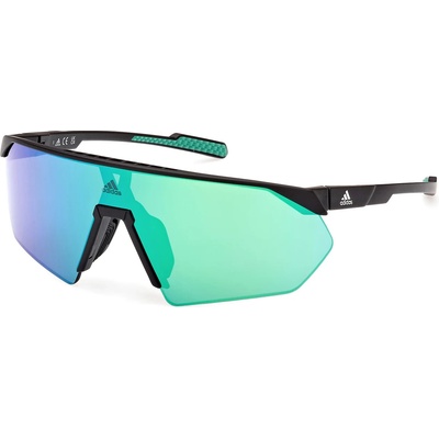 Adidas Дамски очила за колоездене Adidas eyewear Women's Mirror SP0076 Cat. 3 Cycling glasses - Matte Black / Green Mirror - размер One Size (205-4732-0111)