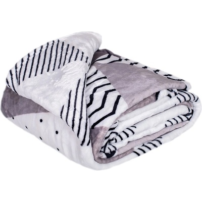 Jahu deka mikrovlákno Triangle grey 200x220