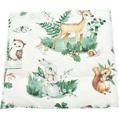 TORF Възглавница с пшенично зърно, горски животни, 25 x 23 см