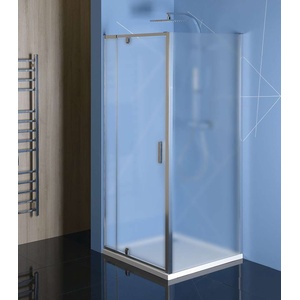 POLYSAN Easy Line - Душ ъгъл 90-100x100 см, L/R вариант, стъкло Тухла/хром EL1738EL3438 (EL1738EL3438)