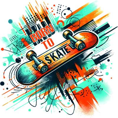 DTF transfer/nažehľovačka Skate Rozmer: A5