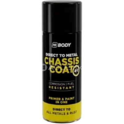 HB BODY 410 chassis coat, polomat - farba na kov a strechy 4 v 1 RAL 1018 sprej 400ml