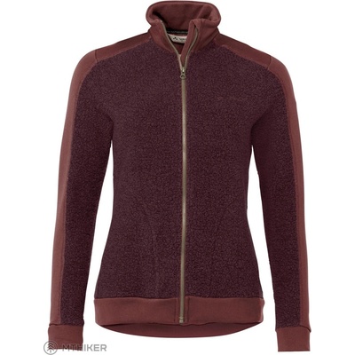 Vaude Komer Wool Fleece dámská mikina dark cherry