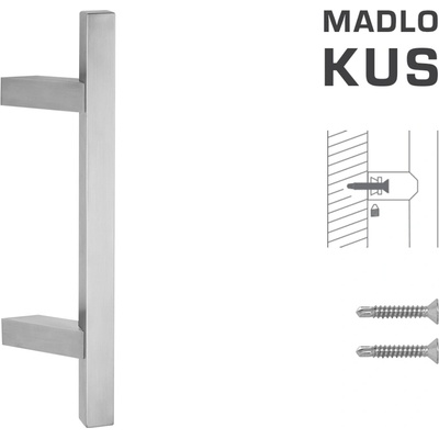 MPkovania FT - MADLO kód K31Z 25x25 mm ST ks Rozteč madla: 210 mm, Rozmer profilu madla: 25x25 mm, Dĺžka: 400 mm