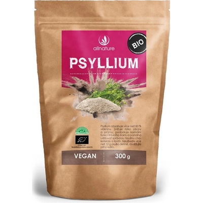 Allnature Psyllium BIO vláknina v BIO kvalite 300 g