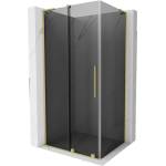 Mexen Velar L плъзгаща се душ кабина 120 x 70 cm, графит, злато четкано - 871-120-070-43-55 (871-120-070-43-55)