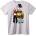 NOONEBRAND Тениска Bugs Bunny & Taz - 7XL, Black