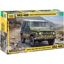 Zvezda Model kit military 3629 UAZ-469 Soviet 4WD off-road vehicle 1:35