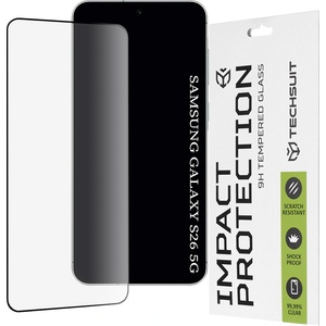 Techsuit Стъклен протектор за Samsung Galaxy S26 - Techsuit 111D Full Cover - Черен