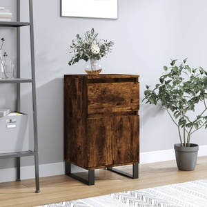 vidaXL Бюфет опушен дъб 40x35x70 см инженерно дърво (831174)
