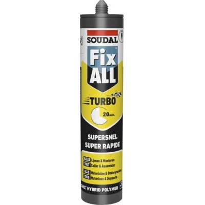 Tmel lepicí Soudal FIX ALL TURBO 290 ml černý