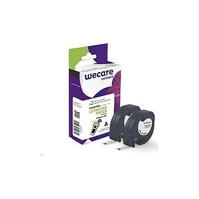 páska ´wecare´ DYMO S0721510, LetraTag PAPER,Black/White,2*12mm*4m