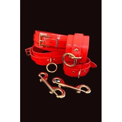 KINKY DIVA WRIST & THIGH CUFFS RED