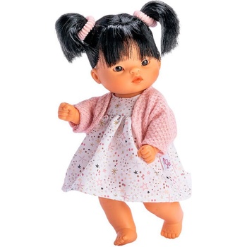 Asi Dolls Кукла Asi Dolls - Чени, с рокля на цветя и розова жилетка, 20 cm (0127090)