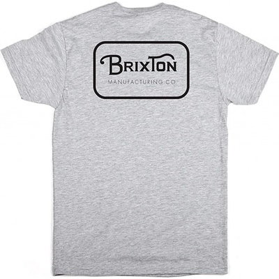 Brixton Grade Tee Heather Grey black