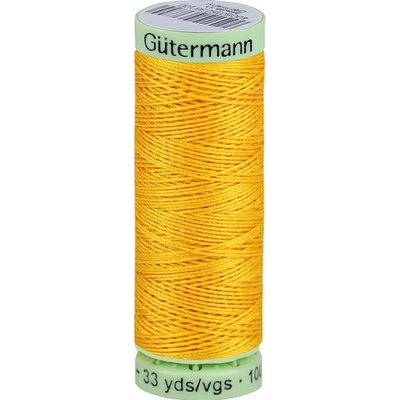 Polyesterové nitě Gütermann Jeans návin 30 m, střední, 106 žlutá tmavá