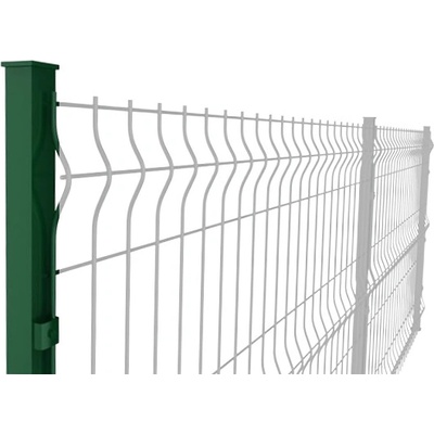 Stĺpik pre 3D panely, výška 2.3 m, profil 5 x 5 cm, vr. 4 úchytovy