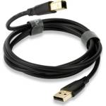QED Кабел QED - Connect QE8214, USB/USB-B, 0.75 m, черен (QE8214)