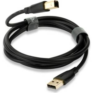 QED Кабел QED - Connect QE8214, USB/USB-B, 0.75 m, черен (QE8214)