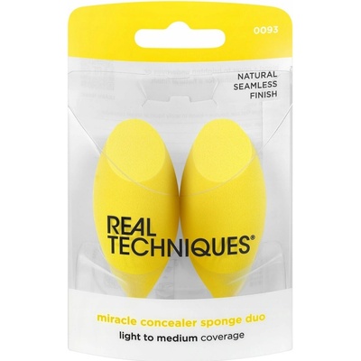 Real Techniques Sponge+ Miracle Concealer houbička na make-up 2 ks