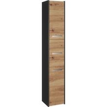 Topeshop S33 ANTRACYT/ARTISAN koupelnový doplněk Dub