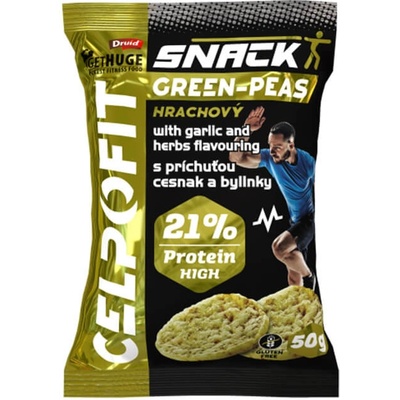 Celpo Fit Snack hrachový s príchuťou cesnak a bylinky 50 g