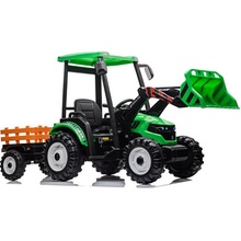 Joko elektrický Traktor Blast s Kabínou a vlečkou 187cm 2 x 200W 24V zelená
