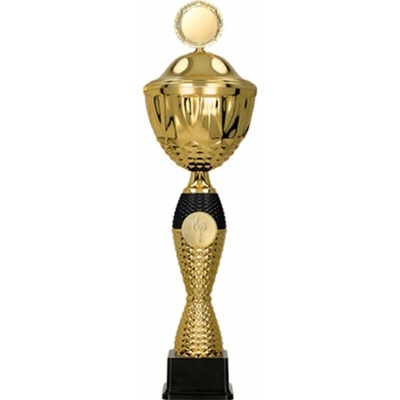 Kovový pohár s poklicí Zlato-černý 46 cm 16 cm