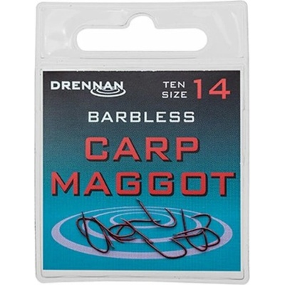 Drennan bez Protihrotu Carp Maggot Barbless veľ.16 10 ks