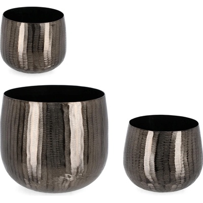 Bizzotto ДЕКОРАТИВНА КАШПА 3БР/К-Т chisel АНТРАЦИТ (0184298)