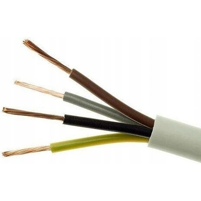 Bydlenový kabel H03VV-F (OMY) 4x0,75 žluto-zelený /100m/ ZAMEL